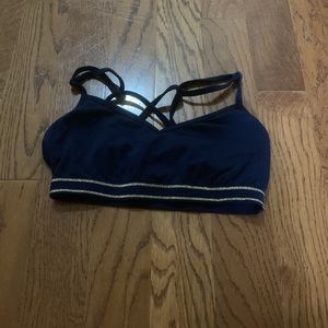 Blue sports bra